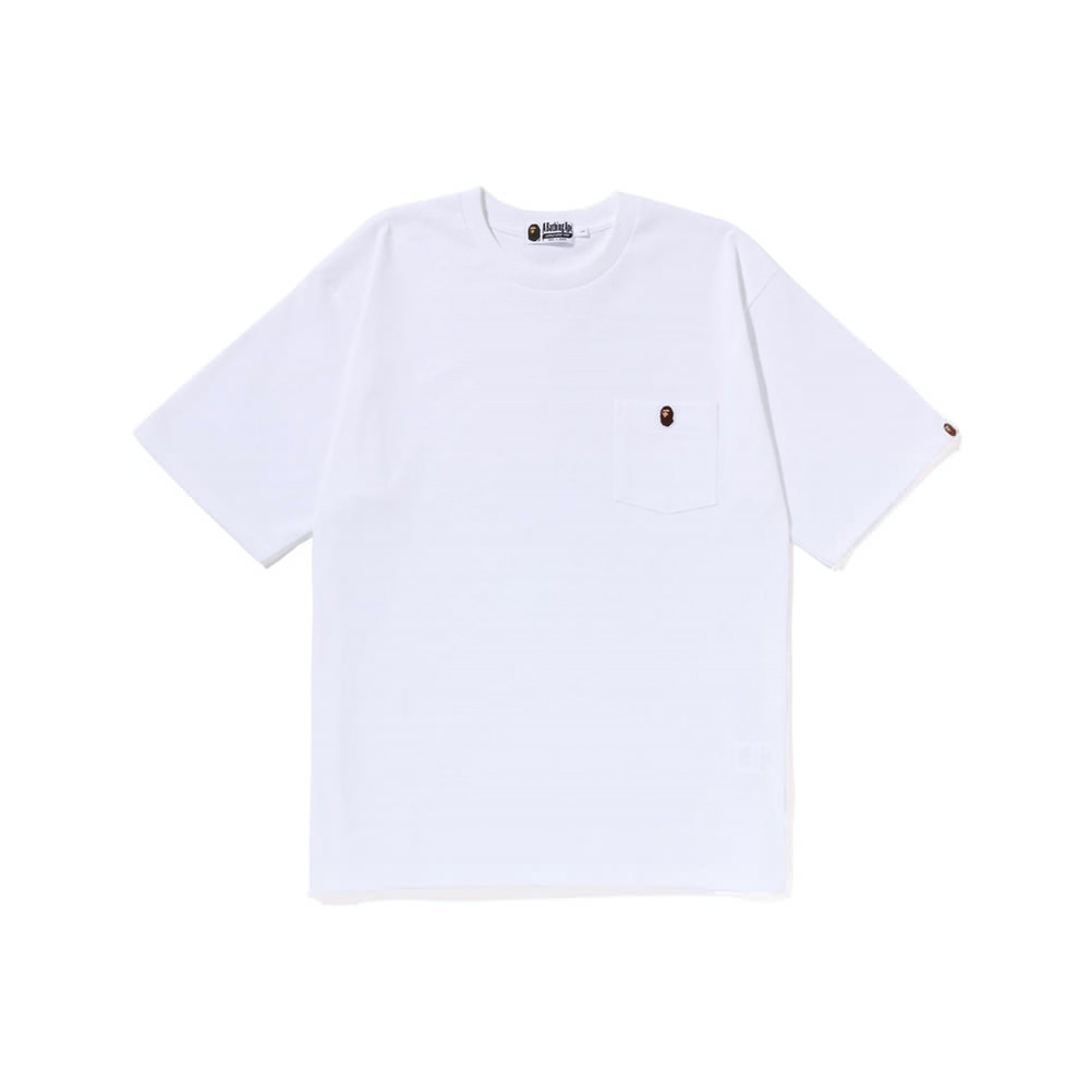 BAPE Ape Head One Point Relaxed Fit Pocket Tee (SS23) White