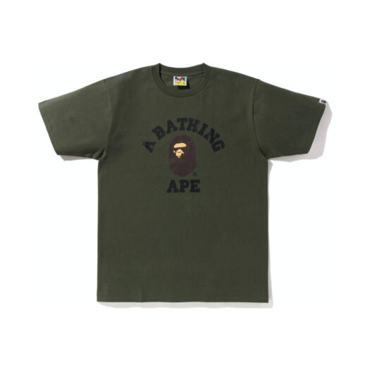 BAPE College Tee (SS23) Olive Drab