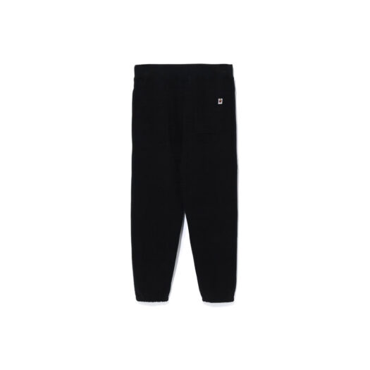 BAPE College Wide Fit Sweat Pants Black