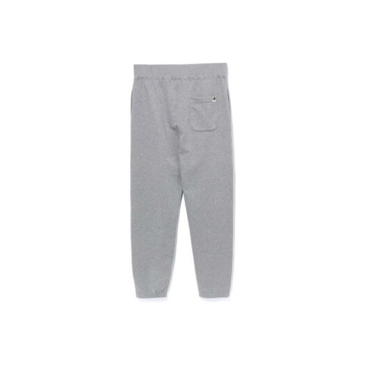 BAPE College Wide Fit Sweat Pants Grey