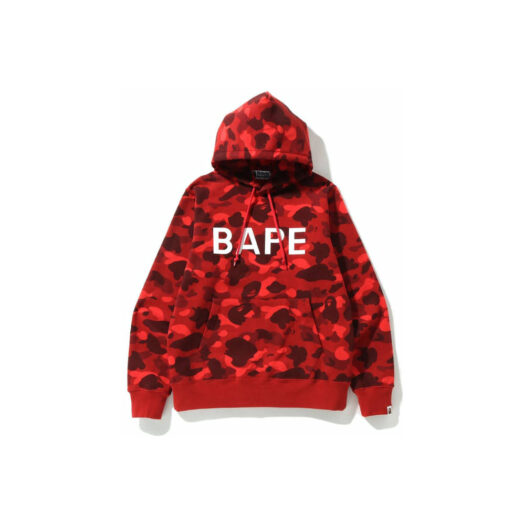 BAPE Color Camo Bape Pullover Hoodie (SS23) Red