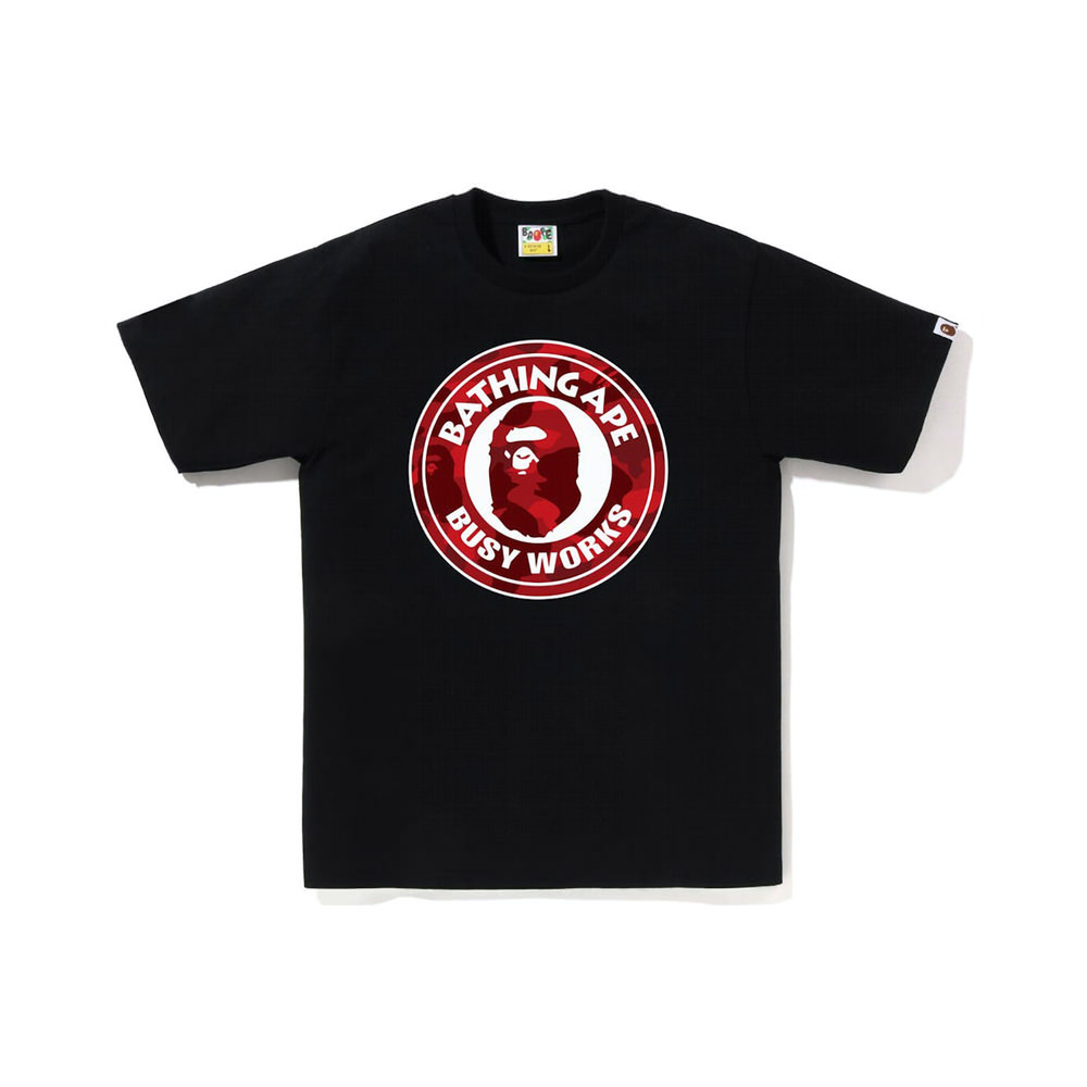 BAPE Color Camo Busy Works Tee (SS23) Black Red