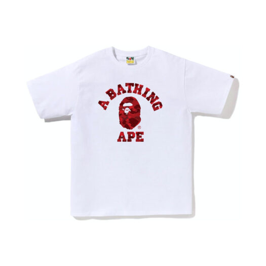 BAPE Color Camo College Tee (SS23) White Red