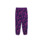BAPE Color Camo Wide Fit Sweat Pants Purple