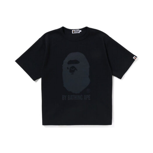BAPE Double Knit Ape Head Relaxed Fit Tee Black