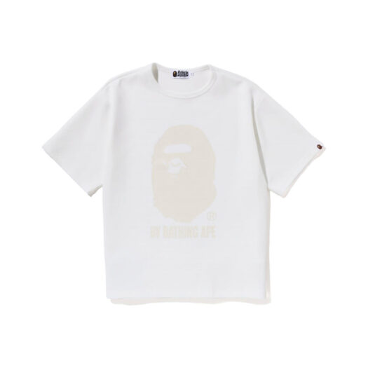 BAPE Double Knit Ape Head Relaxed Fit Tee White