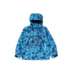 BAPE Honeycomb Camo Snowboard Jacket Blue