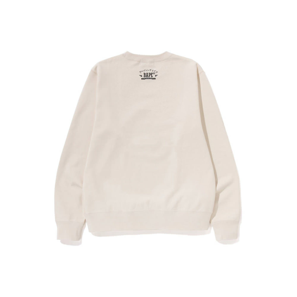 BAPE Japan College Crewneck IvoryBAPE Japan College Crewneck Ivory - OFour