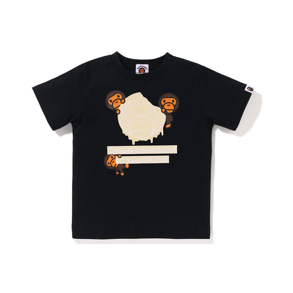 BAPE Kids Valentine Chocolate Baby Milo Tee (SS23) BlackBAPE Kids