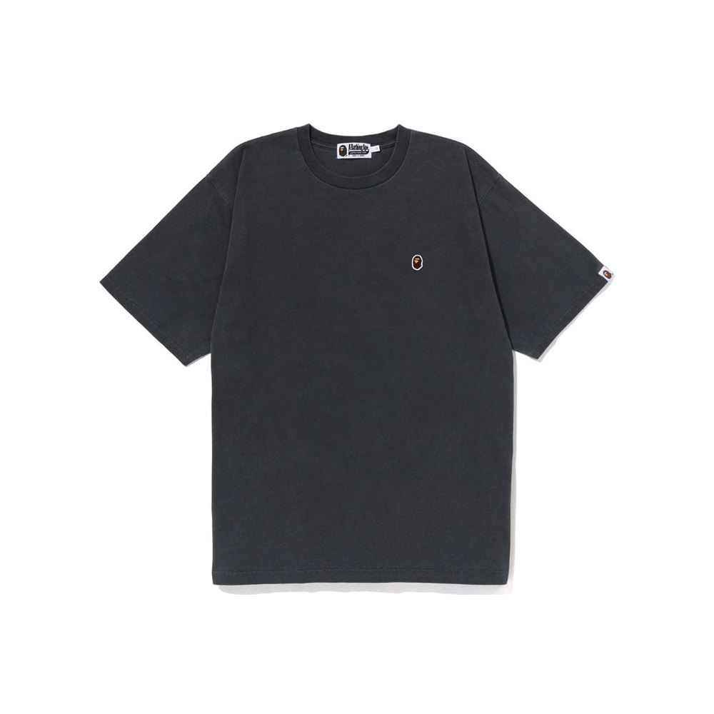 BAPE Overdye Ape Head One Point Relaxed Fit Tee Black
