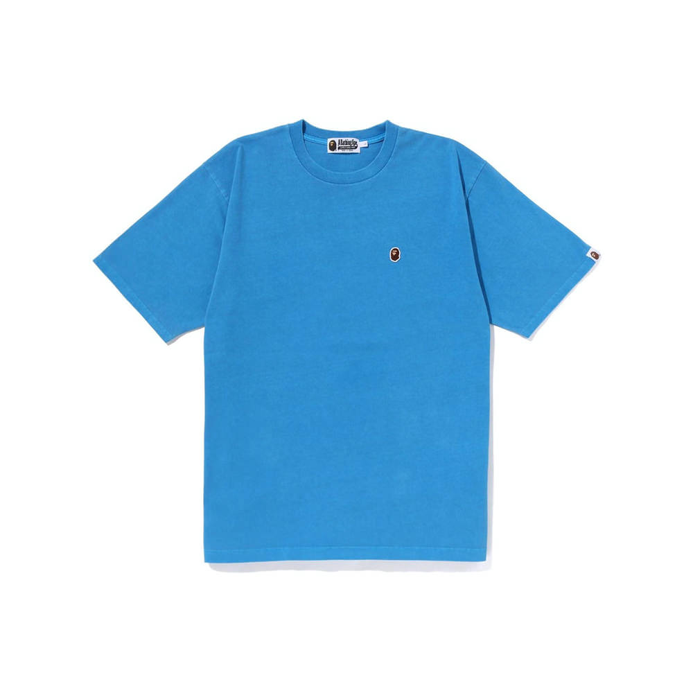 BAPE Overdye Ape Head One Point Relaxed Fit Tee Blue