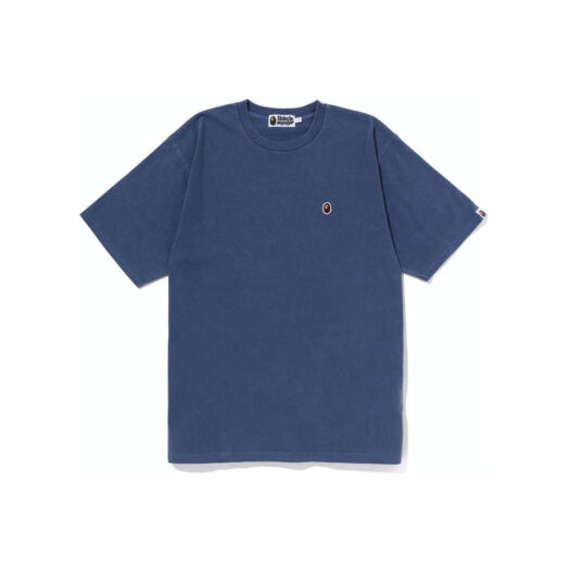 BAPE Overdye Ape Head One Point Relaxed Fit Tee Navy