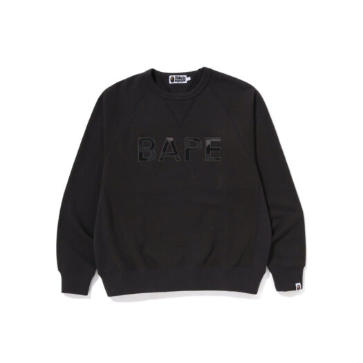 BAPE Patch Relaxed Fit Crewneck Charcoal