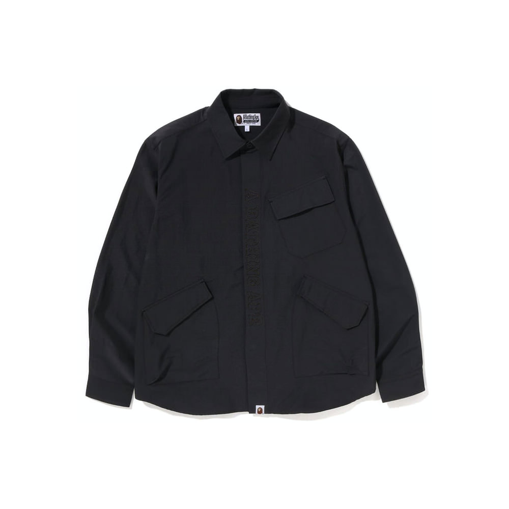 BAPE Relaxed Fit Army Shirt Charcoal