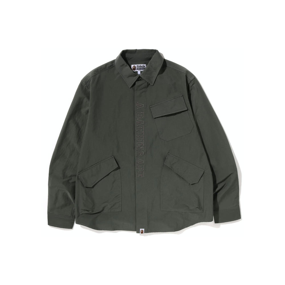BAPE Relaxed Fit Army Shirt Olive Drab