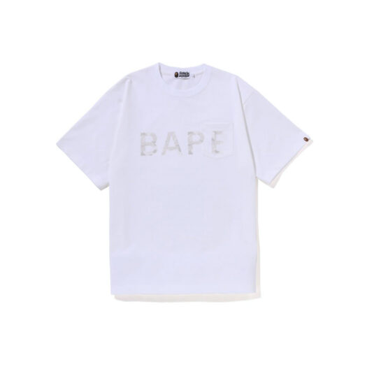 BAPE Smooth Relaxed Fit Pocket Tee White