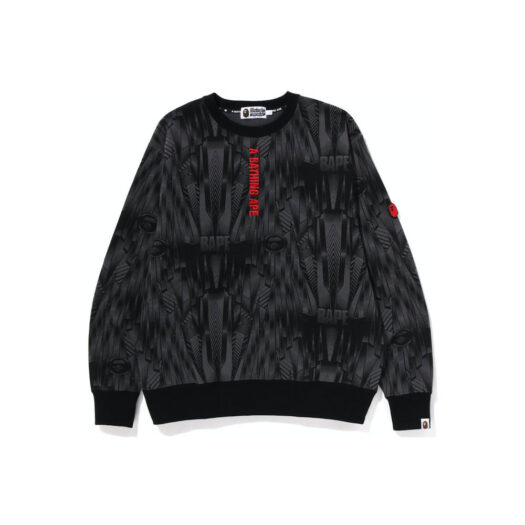 BAPE Speed Racer Relaxed Fit Crewneck Black