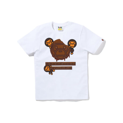 BAPE Womens Valentine Chocolate Baby Milo Tee (SS23) White