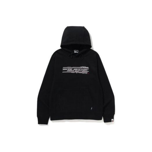 BAPE World Gone Mad Embroidery Pullover Hoodie Black