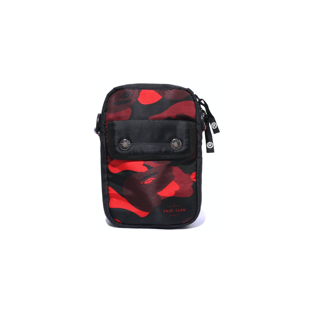 A Bathing Ape Mini Abc Camo Shark Bag in Red