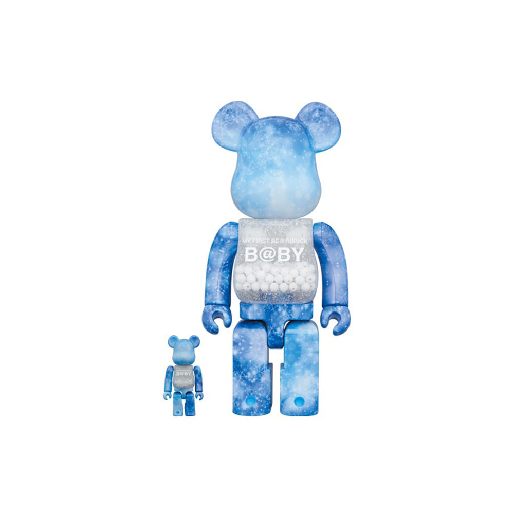 Bearbrick My First Baby Crystal of Snow Ver. 100% & 400% Set