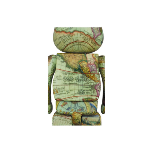 Bearbrick x atmos Aged Map 100% & 400% Set