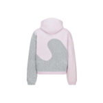 Dior x ERL Hooded Relaxed Fit Sweatshirt Pink Heathered Cotton Fleece