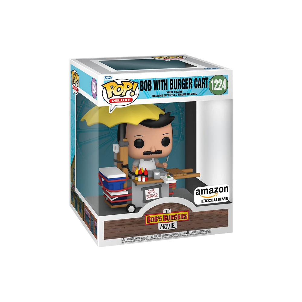 Funko Pop! Deluxe The Bob’s Burgers Movie Bob with Burger Cart Amazon ...