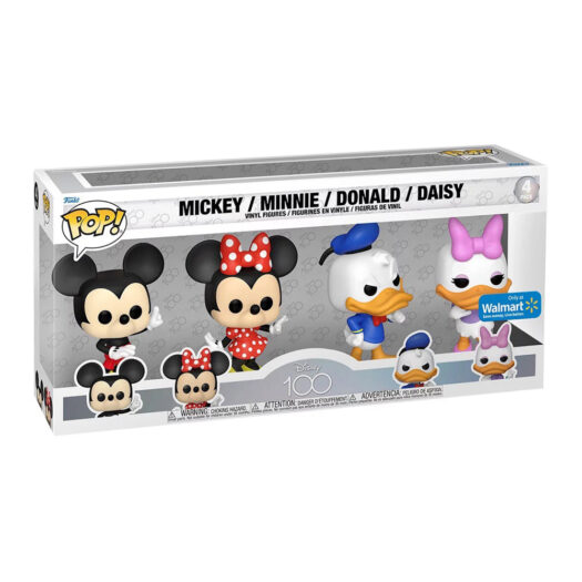 Funko Pop! Disney 100 Mickey, Minnie, Donald and Daisy Walmart Exclusive 4-Pack