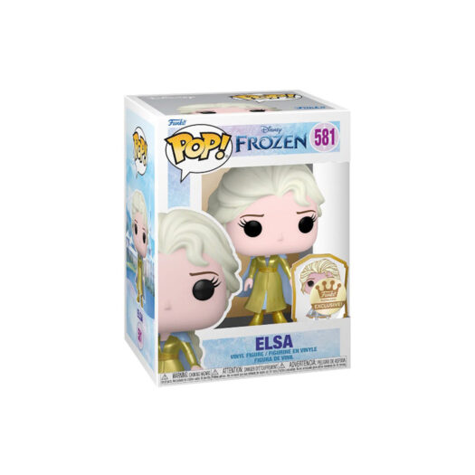 Funko Pop! Disney Frozen Elsa with Pin Gold Label Funko Shop Exclusive Figure #581