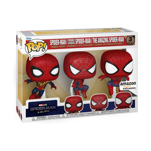 Funko Pop! Marvel Studios Spider-Man No Way Home Amazon Exclusive 3-Pack
