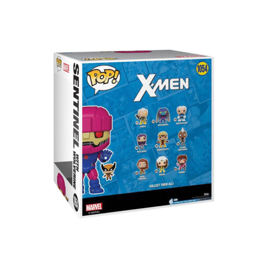 Funko Pop! Marvel X-Men Sentinel with Wolverine 10 Inch Black Light Chase Edition PX Previews Exclusive Figure #1054