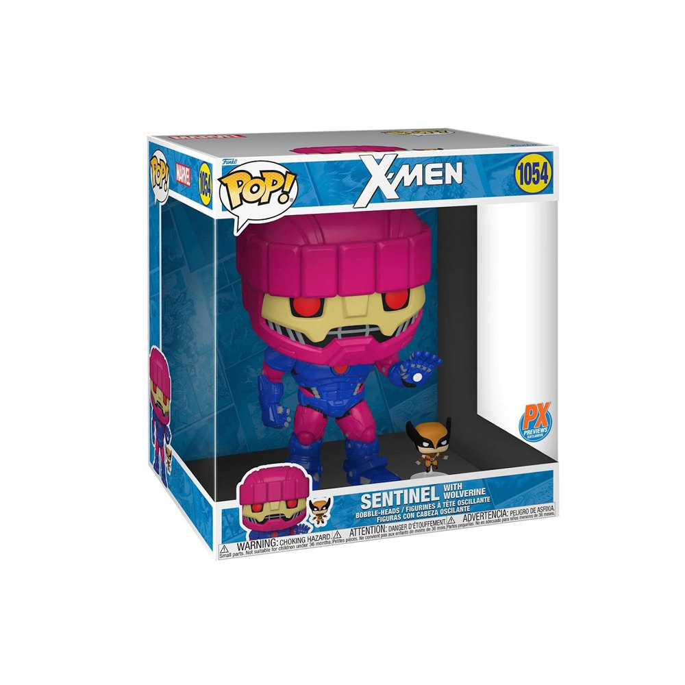 Funko Pop! Marvel X-Men Sentinel with Wolverine 10 Inch PX Previews ...