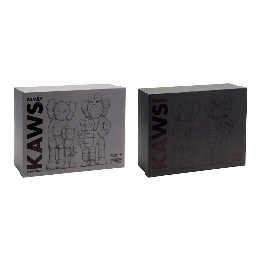 KAWS Family Vinyl Figures Set Brown/White/Blue/BlackKAWS Family Vinyl