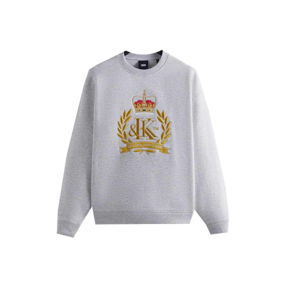 Kith Crest Crewneck Light Heather Grey