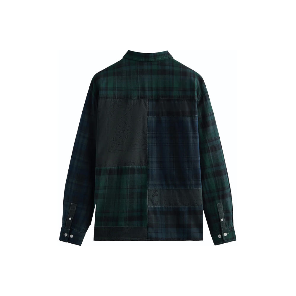 Kith Patchwork Berkeley Buttondown Shirt ConiferKith Patchwork