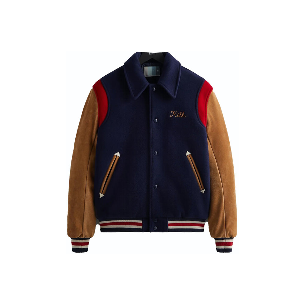 Kith Varsity Wool Coaches Jacket NocturnalKith Varsity Wool