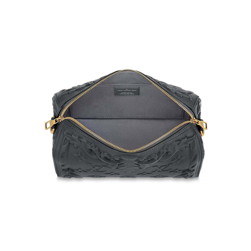 Louis Vuitton City Keepall Dark Shadow Gray in Calfskin Leather with Aged  Gold-tone - US