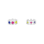 Louis Vuitton MNG Party Set Of 2 Rings Multicolored