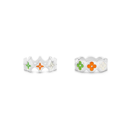 Louis Vuitton MNG Party Set Of 2 Rings Multicolored