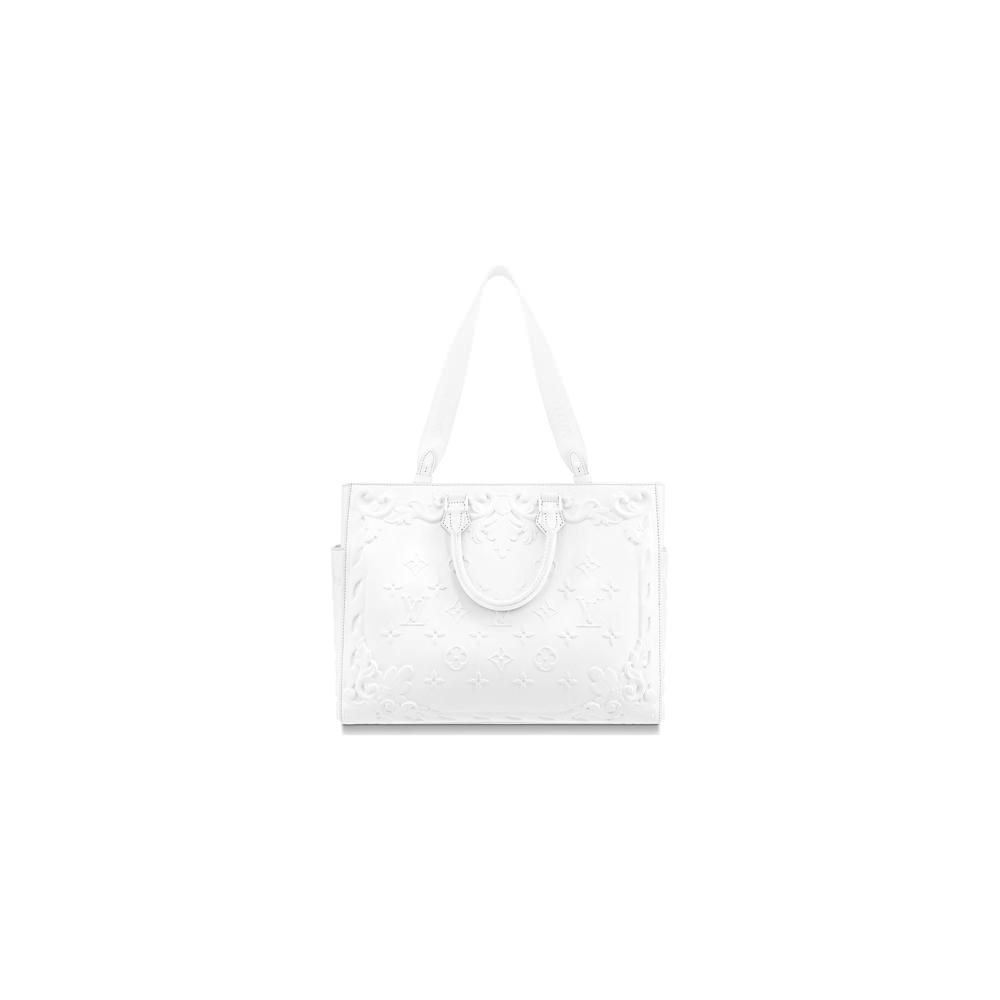 Louis Vuitton Keepall Bandouliere 50 Optic White in Calfskin Leather with  Tone-on-tone - US