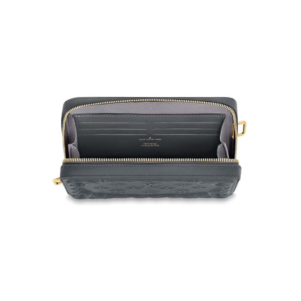 Louis Vuitton M80556 新款零錢包MULTI CARD HOLDER TRUNK 錢夾黑花尺寸 4x1cm   ReplicasBags