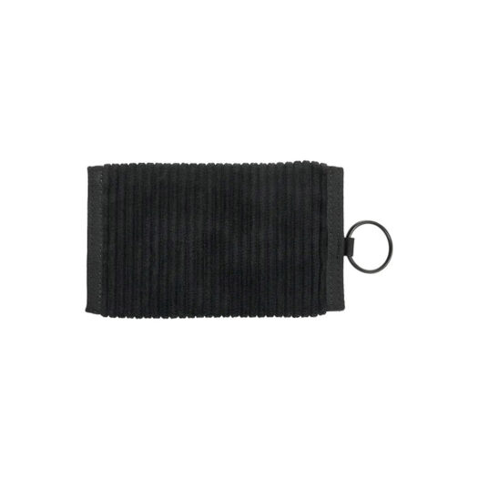 Palace Corduroy Tri Wallet Black