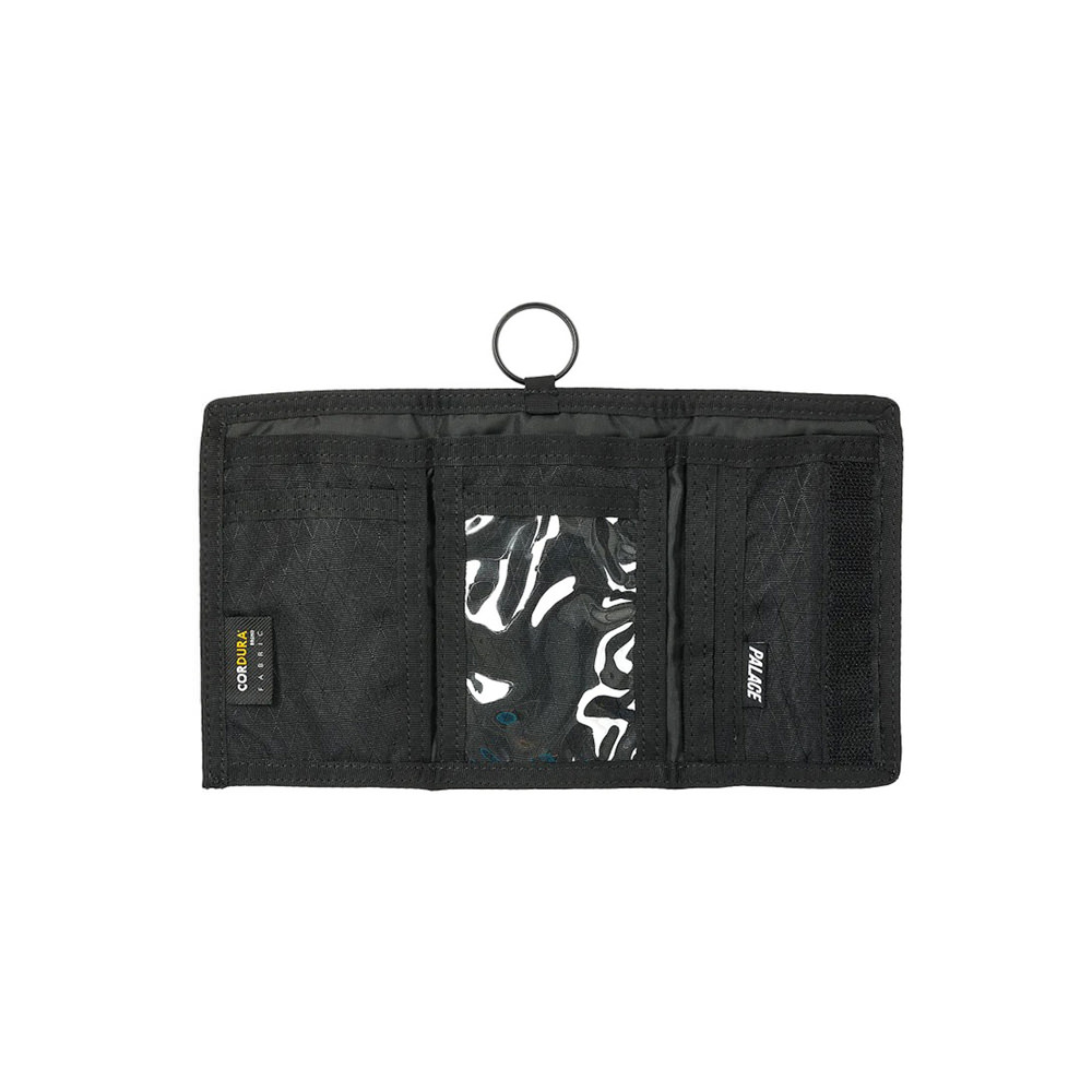 Palace Corduroy Tri Wallet Black