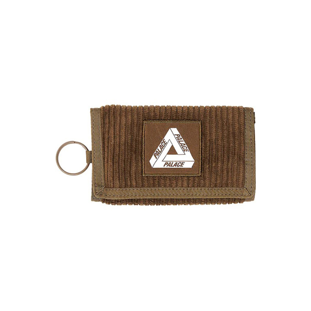 Palace Corduroy Tri Wallet Brown