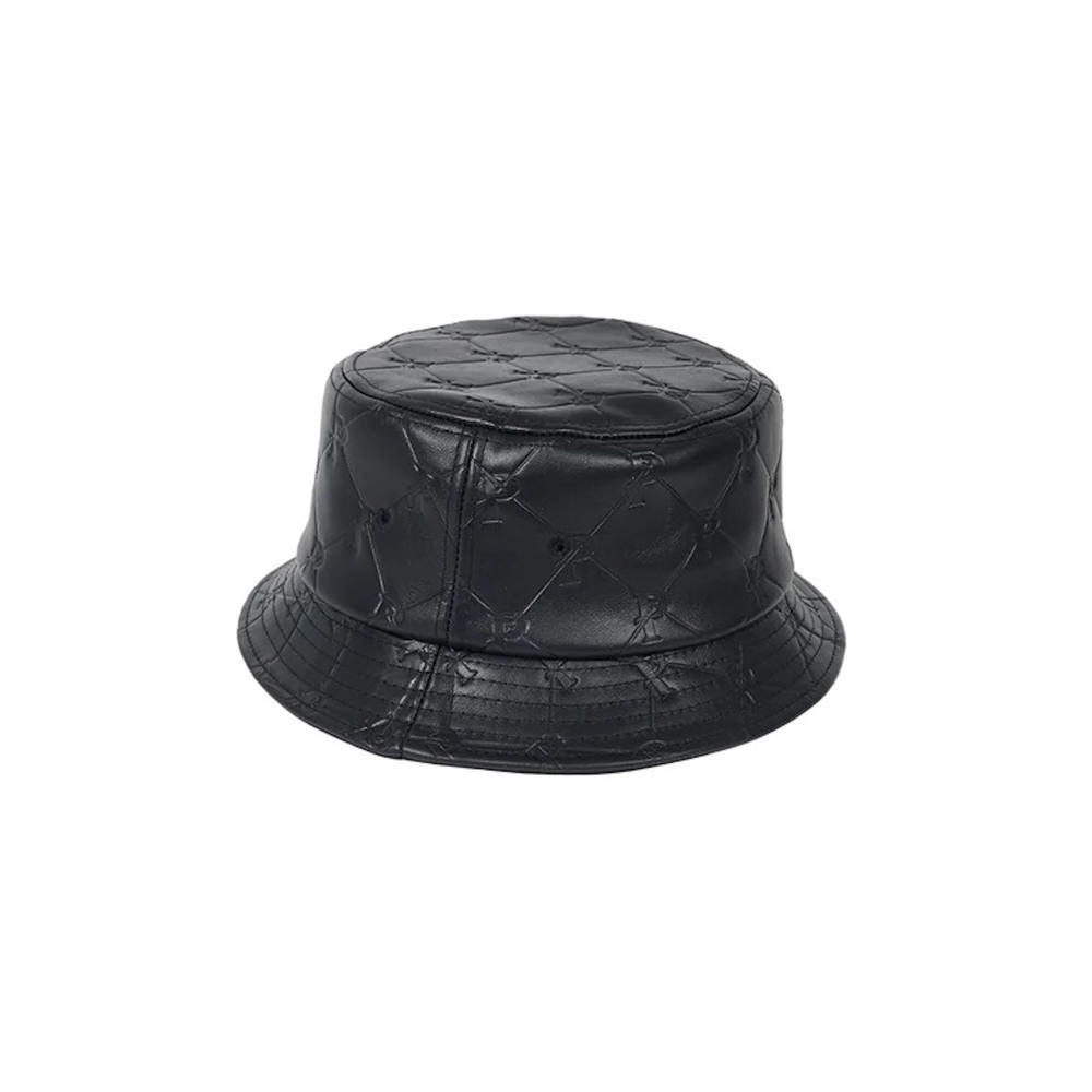 Palace PAL-M-Gram Leather Bucket Hat Midnight Blue