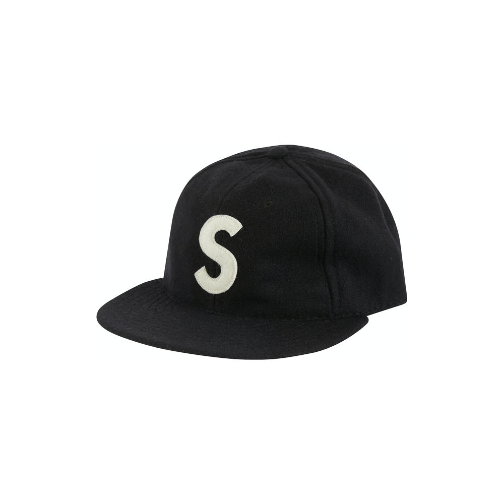 Supreme Ebbets S Logo Fitted 6-Panel BlackSupreme Ebbets S Logo