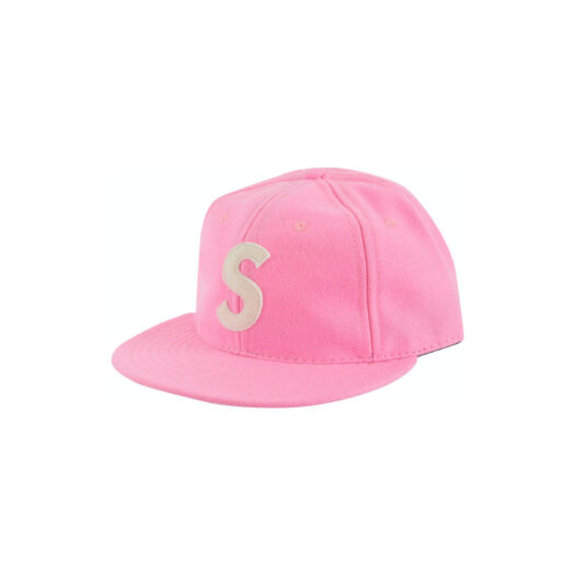Supreme Ebbets S Logo Fitted 6-Panel Bright Pink
