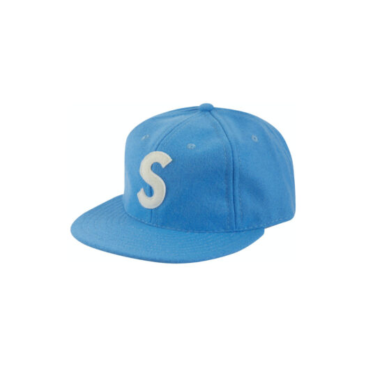 Supreme Ebbets S Logo Fitted 6-Panel Light Blue