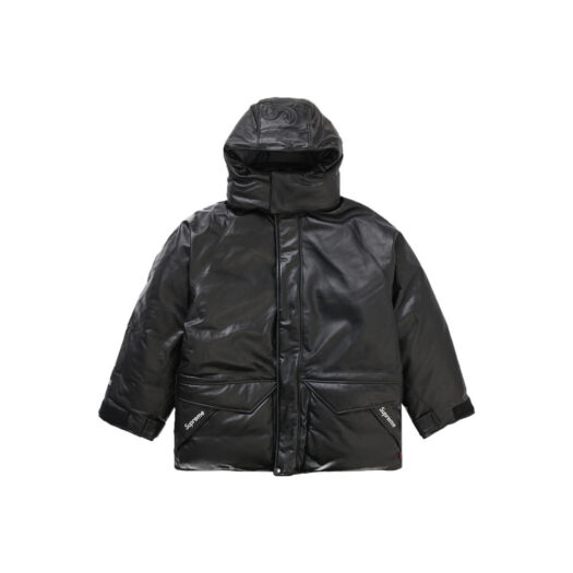 Supreme GORE-TEX Leather 700-Fill Down Parka Black